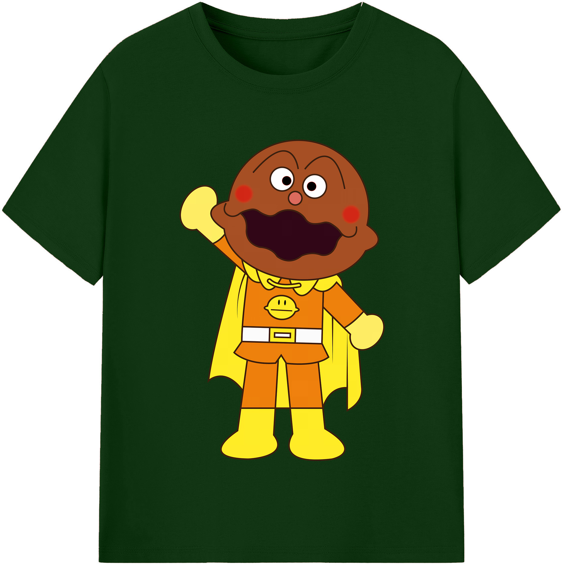 （画像用） アンパンマン Anpanman 綿100％半袖Tシャツ（フロントプリント）